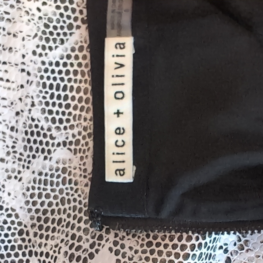 Alice + Olivia Python Leather Mini Skirt - image 3